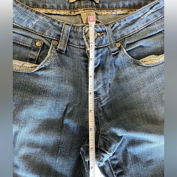 Refuge 7R blue jeans, flare leg, button and zipper fly, low rise - Picture 4 of 9